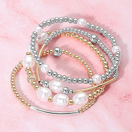 Pearl Metal Ball Beaded