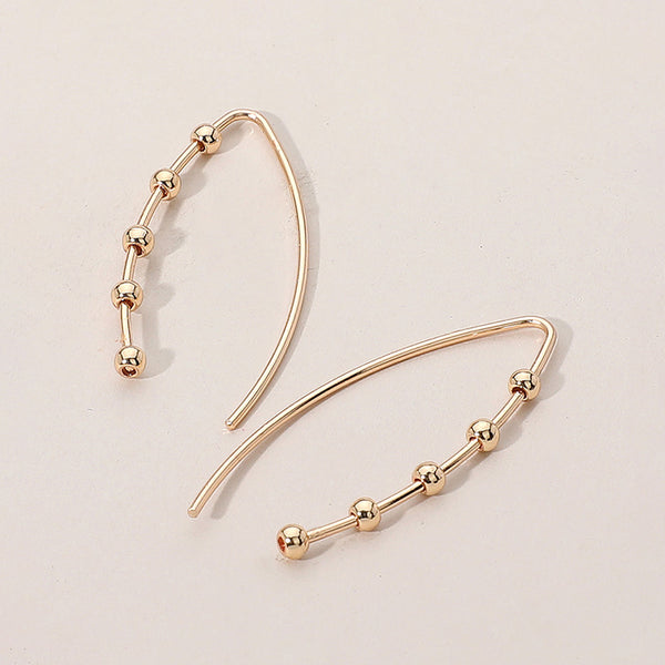 Metal Ball Accented Curved