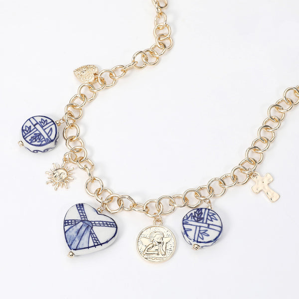 Necklace blue